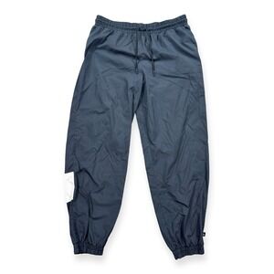 Y2K Nike Pants Men's Large Black Track Swoosh Logo Activewear Outdoors